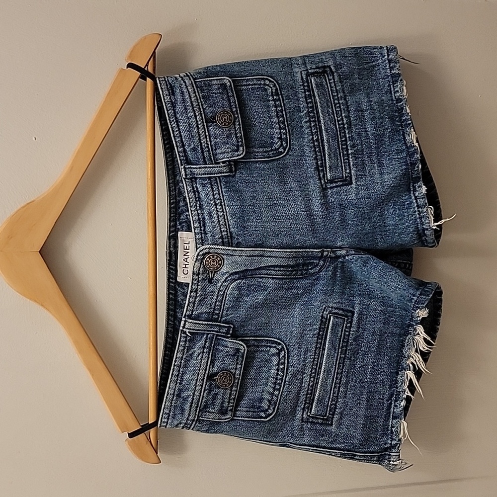 Chanel Paris -Dallas Cruise collection Denim Shorts
